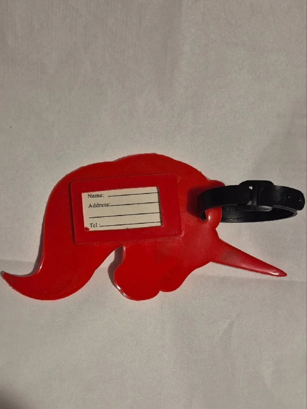 Kids Unicorn Luggage Tag in Pink and Red
